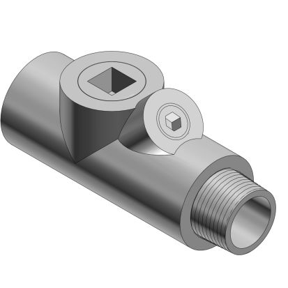 T&B® EYS1-TB Double Coated Conduit Sealing Fitting, 1/2 in, For Use With IMC/Rigid Conduits, Ductile Iron, Aluminum Acrylic Painted/Zinc Plated