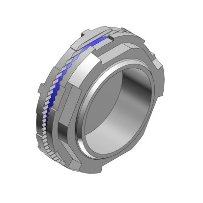 T&B® H125CAP Conduit Capoff With Thermoplastic Insulated Throat, 1-1/4 in, For Use With IMC/Rigid Conduits, Zinc