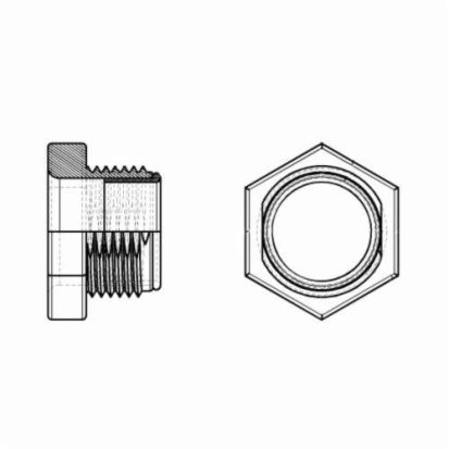 Thomas & Betts Steel City® CHASE® HA-806 Conduit Nipple With Insulated Throat, 2 in, For Use With Rigid and IMC Conduit, Die Cast Zinc