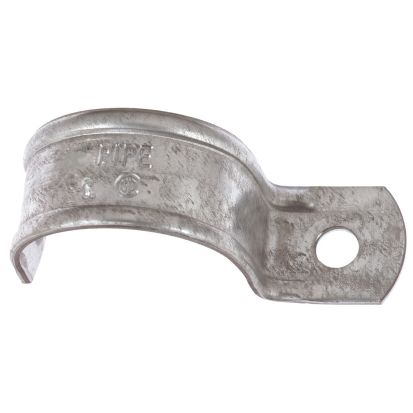 Thomas & Betts Steel City® HS-108 1-Hole Pipe Strap, 3 in, For Use With IMC/Rigid Conduit, Steel, Zinc Plated