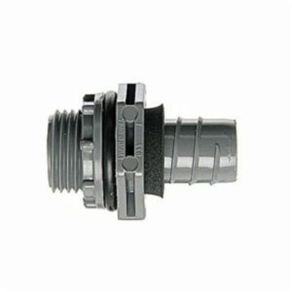 Thomas & Betts Carlon® LN43DA Straight Liquidtight Conduit Connector, 1/2 in Trade, PVC