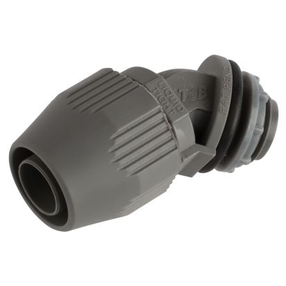 Thomas & Betts Steel City® LT-541 Liquidtight Conduit Connector, 1/2 in Trade, 45 deg