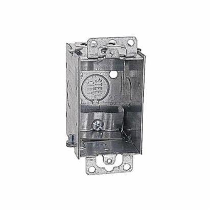 Thomas & Betts Steel City® LXWOW-25 Gangable Switch Box, Steel, 12.5 cu-in Capacity, 1 Gangs, 1 Outlets, 4 Knockouts, 2 in W x 2-1/2 in D x 3 in H