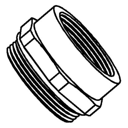 Thomas & Betts Pos-E-Kon® M20-50 Metric ISO To NPT Thread Adapter, M20 Interior Thread, 1/2 in NPT Exterior Thread