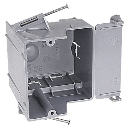 Thomas & Betts Carlon® RD30-6R Nail-On New Work Box, PVC, 30 cu-in, 1 Gang, 4 Knockouts