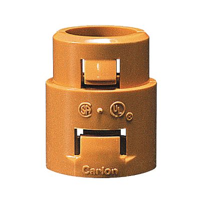 Thomas & Betts Carlon® SCA253F Non-Metallic Snap-In Adapter, 1 in, For Use With Riser-Gard™ and General Purpose Conduit, PVDF