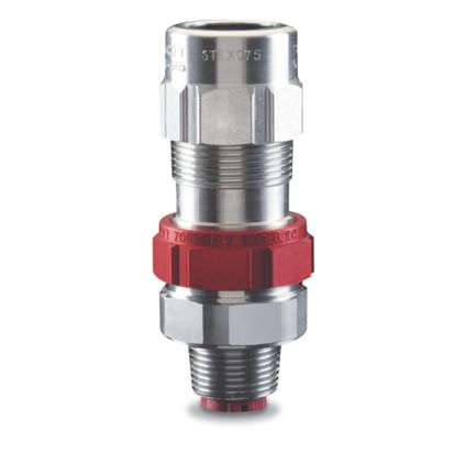 T&B® Fittings Star Teck Extreme XP® STEX075 STEX Cable Connector, 3/4 in Trade, 0.6 to 0.985 in Cable Openings, Aluminum