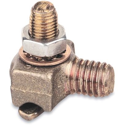 Thomas & Betts Blackburn® TTC2 Type TTC Transformer Tank Ground Connector, 8 to 2/0 AWG Conductor, 1/2-13 UNC-2A Stud, Bronze/Copper