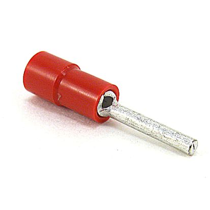 Thomas & Betts Catamount® TV18-12PT-L Insulated Pin Terminal, 22 to 16 AWG Conductor, 0.075 in Dia x 0.472 in L Pin, Copper, Red