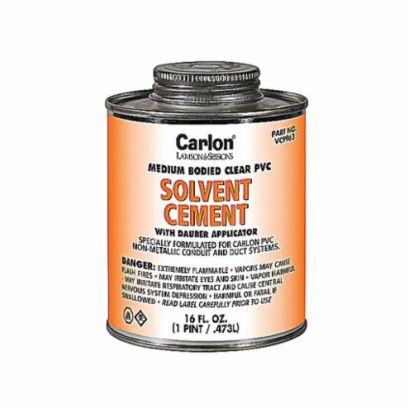Thomas  Betts Carlon® VC9963 Standard Conduit Cement With Dauber Applicator, 16 oz Can, Liquid Form, Clear