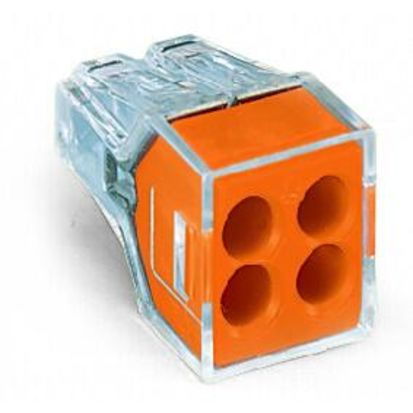 WAGO PUSH WIRE® 773-104/PW05-400 4 Conductor Push-In Wire Connector 12-16AWG/12-18AWG