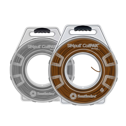 SOUTHWIRE 58619501 COILPAK 12 2C SOLID BROWN-GRAY W/BROWN STRIPE THHN SIMpull™ 1000' PER CONDUCTOR