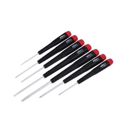 Wiha Tools 26197 7 Piece Precision Slotted and Phillips Screwdriver Set