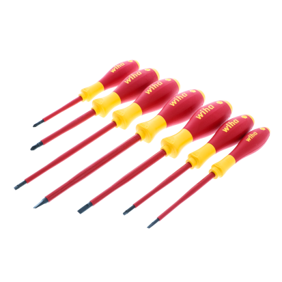 Wiha Tools 32097 7 Piece Insulated SoftFinish Screwdriver Set