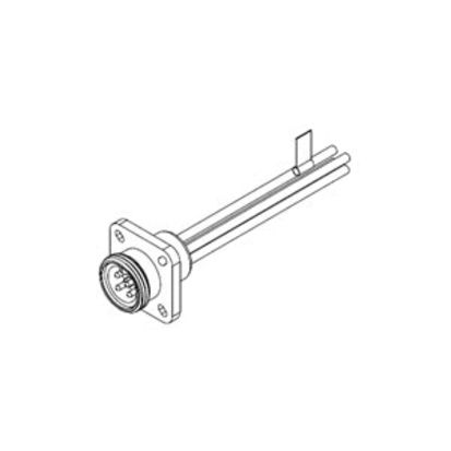 Molex Woodhead® Mini-Change® 130013-0409 A-Size Single Ended Male Receptacle, 600 VAC, 10 A