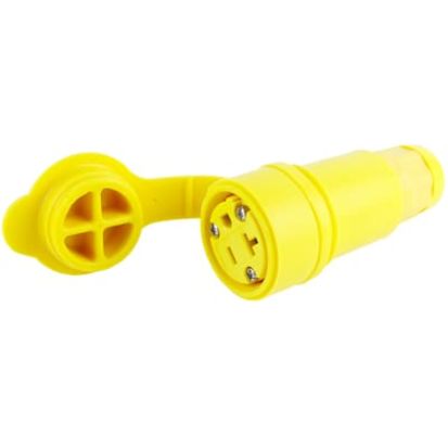 Molex Woodhead® Watertite® Extreme 15W49 130146 Female Connector, 250 VAC, 15 A, 2 Poles, 3 Wires, Yellow