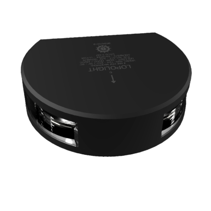 Lopolight 201-011-B 3Nm 225° White, Masthead, Black Anodized