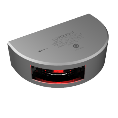 Lopolight 301-002 2Nm 112,5° Red, Port, Silver Anodized