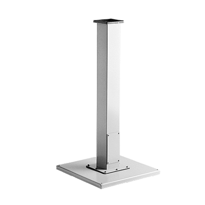 nVent HOFFMAN A44CCOL P1 Straight Enclosure Pedestal Column, 35 in L x 4 in W x 4 in D, Steel, Gray