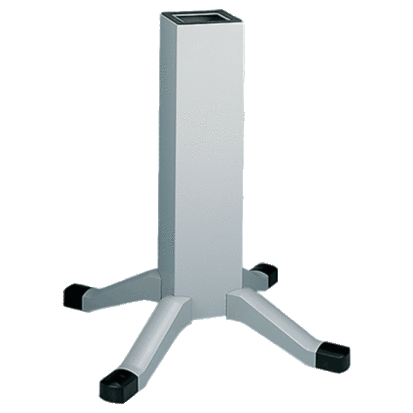 nVent HOFFMAN AP36L44 P1 Enclosure Pedestal With Leg, 33 in L x 4 in W x 4 in D, For Use With CONCEPT™ and INLINE™ 4 x 4 in Pedestal HMI Enclosures and ProLine™ 8 x 8 in Pedestal Sloped Front Enclosures, Steel, Medium Gray