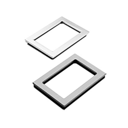 nVent HOFFMAN APWK3523NF A80SW/A80W Non-Metallic Window Kit, 35 in H x 23 in W, 36.69 in H x 24.69 in W Cut Out, 37.5 in H x 25.5 in W x 0.31 in D, Steel, Medium Gray, Painted