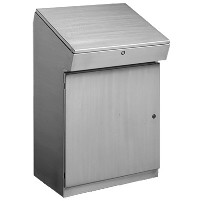 nVent HOFFMAN CONCEPT™ CFC382416SS Console Enclosure, 38 in L x 24 in W x 15 in D, NEMA 3R/4/4X/12/13 NEMA Rating, Stainless Steel