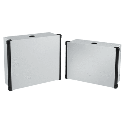 nVent HOFFMAN CONCEPT™ CP475018 C2 HMI Enclosure With Black Extrusion, 470 mm L x 500 mm W x 180 mm D, NEMA 4/IP66 NEMA Rating, Steel