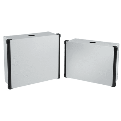 nVent HOFFMAN CONCEPT™ CP525518 C2 HMI Enclosure With Black Extrusion, 520 mm L x 550 mm W x 180 mm D, NEMA 4/IP66 NEMA Rating, Steel