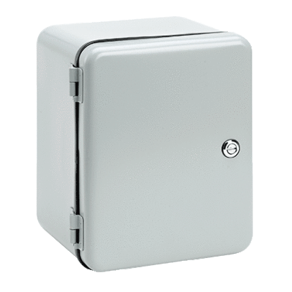 nVent HOFFMAN DesignLine D864IS A51 Contoured Drawn Enclosure, 8 in L x 6 in W x 4 in D, NEMA 12/IP55 NEMA Rating, Steel