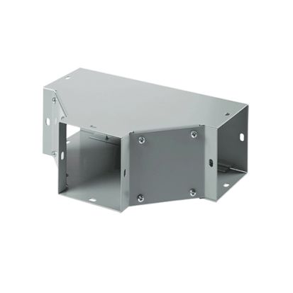 nVent HOFFMAN F88T F40PF Sweep Tee, 90 deg Bend, For Use With 8 x 8 in NEMA 1 Flat Cover Wireway, Steel, Gray