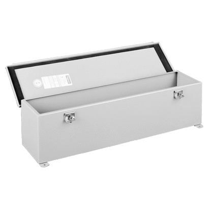 nVent HOFFMAN F66T24HC F20HC Wiring Trough, 24 in L x 6 in W x 6 in H, Butt Hinged/Screw Clamp Cover, Steel