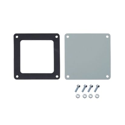 nVent HOFFMAN F22WP F20 Closure Plate, For Use With 2-1/2 x 2-1/2 in NEMA 12 Feed-Through Wireway, Steel, Gray