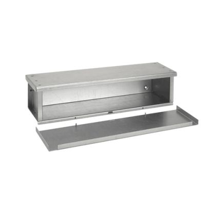 nVent HOFFMAN F121248RTGV F40GT Econo Trough, 48 in L x 12 in W x 12 in H, Removable Cover, Steel