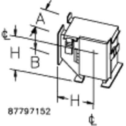 nVent HOFFMAN F44LKT Clockwise Transposition Section, 4x4 inch, IP54 Rated, Steel, Gray