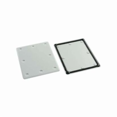 nVent HOFFMAN FUSION G7™ GGP150180 Gland Plate, 10.04 in H x 8.86 in W, For Use With FUSION G7 Medium Wall Mount Enclosures, Steel, Light Gray