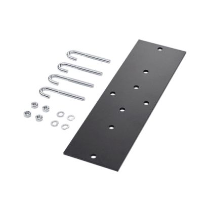 nVent HOFFMAN LRRMPBLK18 DCR Rack to Runway Mounting Plate Kit, For Use With 12 and 18 in Wide Ladder, Steel, Black