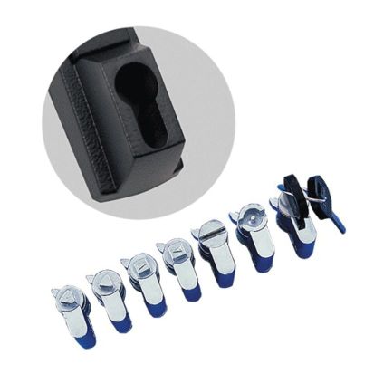 nVent HOFFMAN ProLine™ PKOTM7FH P20 Triangle DIN Lock Insert, For Use With Flush Swing Handle, 7 mm Insert Profile Cylinder, Steel