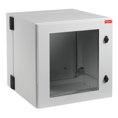 nVent HOFFMAN PROTEK® PTHW362424G2 DWDH2 Double Hinged Window Door Electrical Cabinet, 36.3 in L x 23.62 in W x 24.02 in D, NEMA 4/4X/12 NEMA Rating, Painted Steel