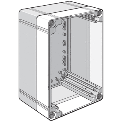 nVent HOFFMAN QLINE™ Q6030EXTI Q41Y Extension Ring, 23.62 in L x 11.81 in W, Polycarbonate