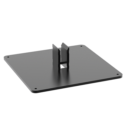 nVent HOFFMAN SYSPEND™ CS4 Small Pedestal Base, 15.83 in L x 15.83 in W x 4.41 in H, Cast Aluminum, Black
