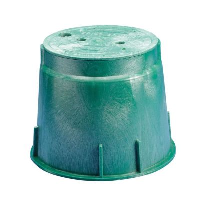 nVent ERICO T416B Earth Pit Inspection Housing With Cover, 9 in L x 10-1/4 in W, HDPE