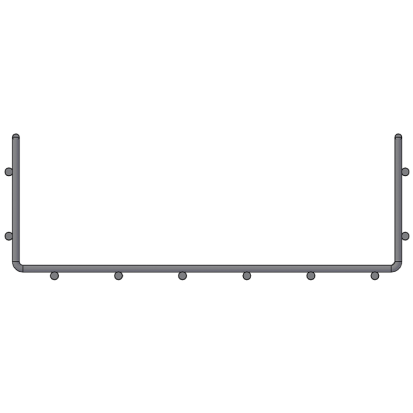 nVent WBT WBT4X12X S 4" DEEP X 12" WIDE X 118" LONG SHAPED TRAY PRE-GALVANIZED