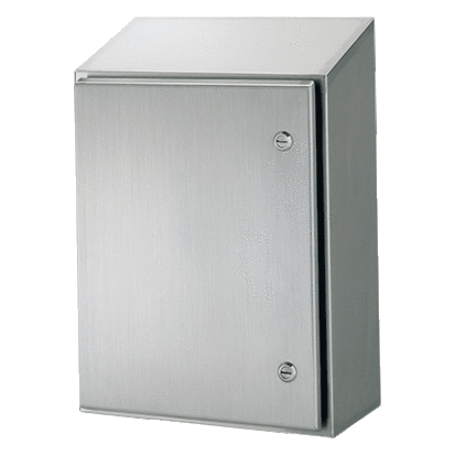 nVent HOFFMAN WATERSHED™ WS242408SS WS1 Enclosure, 24 in L x 24 in W x 8 in D, NEMA 4X NEMA Rating, 304 Stainless Steel