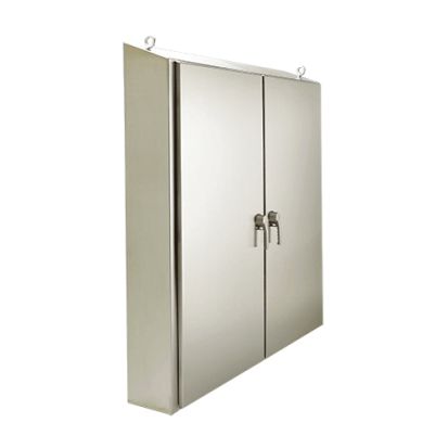 nVent HOFFMAN WATERSHED™ WS626318SS 2-Door Enclosure, 62 in L x 63 in W x 18 in D, NEMA 4X/IP66 NEMA Rating, 304 Stainless Steel