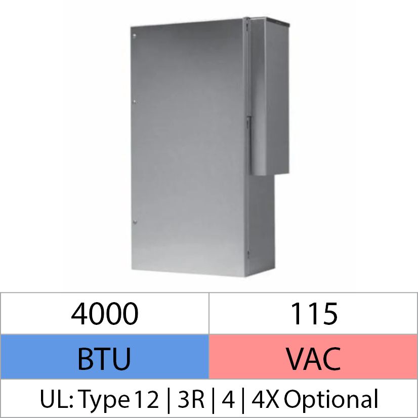 nVent HOFFMAN CR290416G068 115V,50/60HZ,13.5/13.5A,4000BT