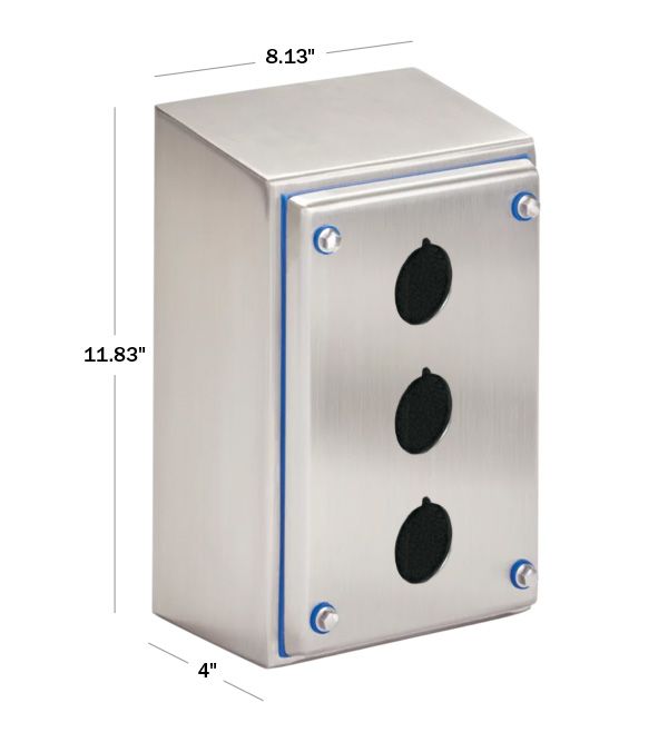 nVent HOFFMAN HSPB3 Hyshed Enclosure with (3) 30.5mm Holes