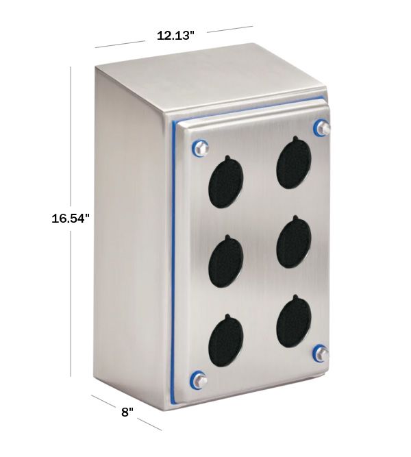 nVent HOFFMAN HSPB6 Hyshed Enclosure with (6) 30.5mm Holes