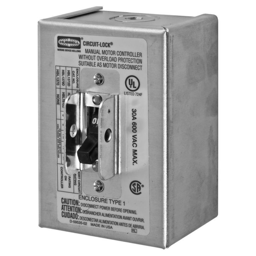 Hubbell Wiring Device-Kellems HBL1379 Switched Disconnects