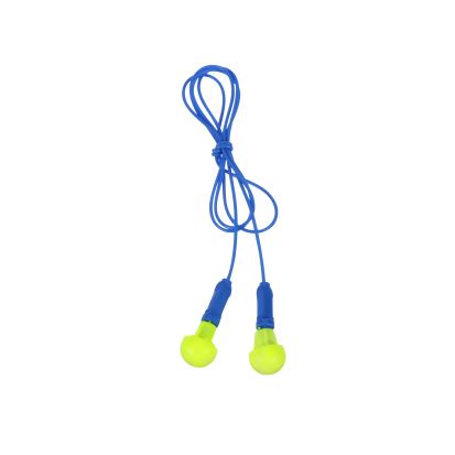 3M™ 7000052745  E-A-R™ Ear Plug, Corded Push-to-Fit, Series: Push-Ins™, 28 dB Noise Reduction Rating, Pod Shape, Universal, Yellow Plug, Polyurethane Plug, Blue Cord, Vinyl Cord Part Number:080529-18000