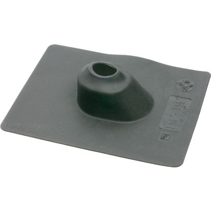 Arlington 635 1-Pipe Roof Flashing, 2 in Trade, 11-1/2 in L x 9 in W, Neoprene